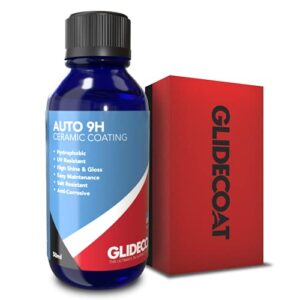 glidecoat auto 9h ceramic coating 50ml - ceramic coating kit - professional protection with easy application! high gloss - extremely hydrophobic