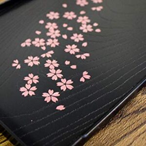 Cherry Blossom Pattern Tea Serving Tray, Japanese Style, 10 x 6.3inches