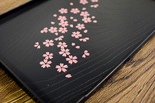 Cherry Blossom Pattern Tea Serving Tray, Japanese Style, 10 x 6.3inches