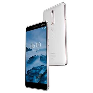Nokia 6.1 TA-1045 32GB Unlocked GSM 4G LTE Android Phone w/ 16MP Camera - White/Iron (Renewed)