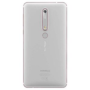 Nokia 6.1 TA-1045 32GB Unlocked GSM 4G LTE Android Phone w/ 16MP Camera - White/Iron (Renewed)