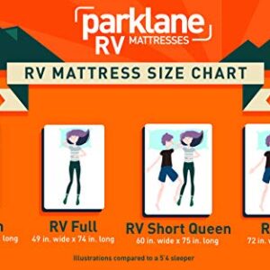 Parklane Mattresses Traveler 6 Inch Foam RV/Camper/Trailer Mattress (Short Queen - 60"x75")