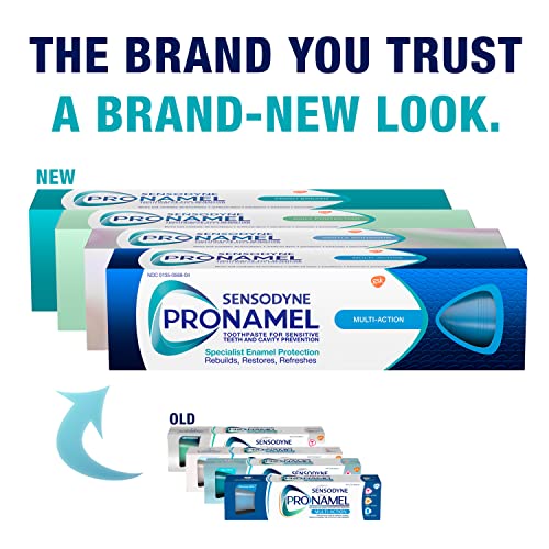 Sensodyne Pronamel Fresh Breath Enamel Toothpaste for Sensitive Teeth, to Reharden and Strengthen Enamel, Fresh Wave - 4 Ounces (Pack of 3)