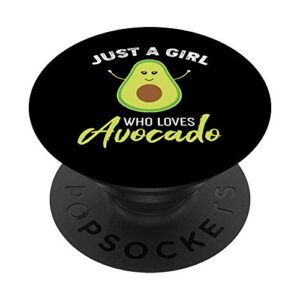 just a girl who loves avocado - cute avocado popsockets swappable popgrip