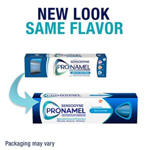 Sensodyne Pronamel Multi-Action SLS Free Toothpaste for Sensitive Teeth, to Reharden and Strengthen Enamel, Cleansing Mint - 4 Ounces (Pack of 3)