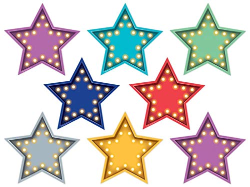 Teacher Created Resources Marquee Stars Accents (5870), Sold as 3 Pack, 90 Pieces Total