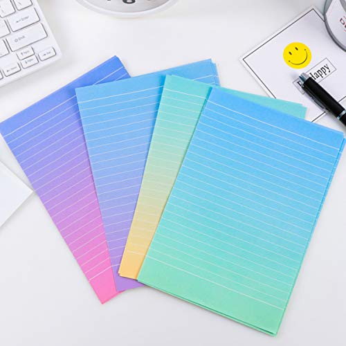 Halloluck 32 Colorful Writing Stationery Paper Letter Writing Paper with 16 Envelope, 4 Styles