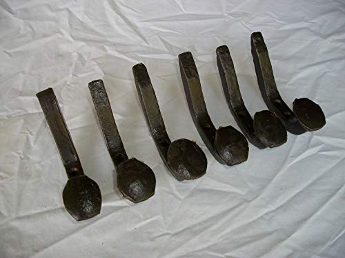 6 REPURPOSED Railroad Spike Coat Hooks for Coat Racks OR Tool+1