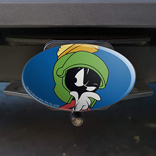 Looney Tunes Marvin The Martian Oval Tow Trailer Hitch Cover Plug Insert