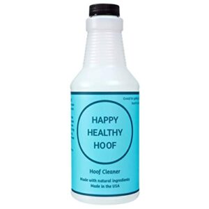 Happy Healthy Hoof Cleaner - Natural Thrush Treatment for Clean Hooves - 16 Ounce Heavy Duty Spray Bottle