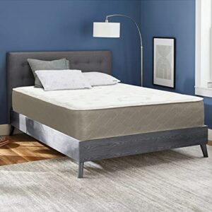 nutan 14-inch firm double sided tight top innerspring mattress, king, mink