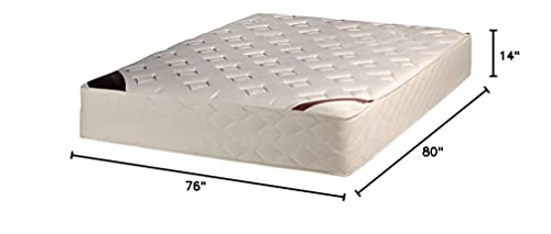 Nutan 14-Inch Firm Double sided Tight Top Innerspring Mattress, King, Mink