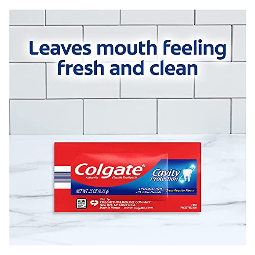 Colgate Cavity Protection Toothpaste, Single-Use Travel Size.15 oz. (Pack Of 25)