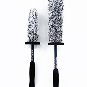 Redline Finish - The Duo Ultimate Microfiber Wheel Brush Set - Premium 17 inch & 13 inch Wheel Brushes