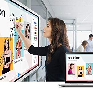 Samsung Flip 2 WM65R 65 Inch Digital Flipchart for Business 4K UHD 3840x2160 with Touch Screen, Wi-Fi, HDMI, USB (LH65WMRWBGCXZA)