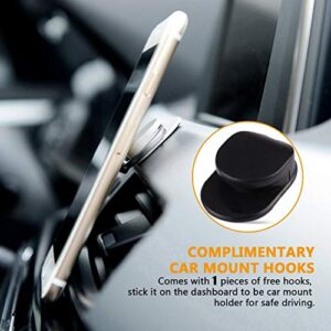 Cell Phone Ring Holder Finger Kickstand,360 Degree Rotation Stand Grip with Car Mount Compatible with All Smartphone - cat-1