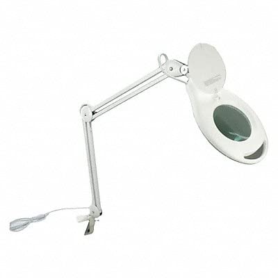 Lumapro 32PE52 Magnifier, 5In, LED, 6 ft, White, 2.25 Lighting