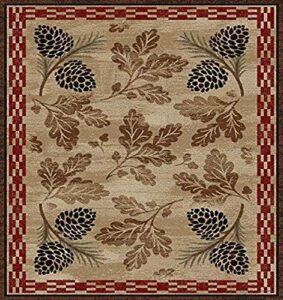 mayberry rugs edgemont area rug, 2'3"x7'7", beige