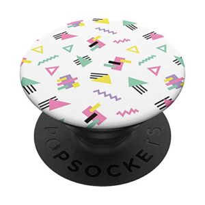 aesthetic 80's 90's minimalist geometric pattern pop socket popsockets swappable popgrip