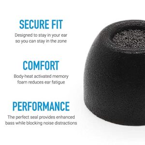 Comply Memory Foam Tips - Compatible with Amazon Echo Buds (Mixed Sizes, 2 Pairs)