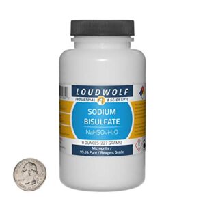 loudwolf sodium bisulfate / 8 ounce bottle / 99.5% pure/microprills/ships fast from usa