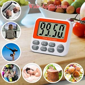 Digital Countdown Kitchen Timer - AIMILAR Count Up Down Magnetic Timer Clock with Loud Alarm Fast Setting for Cooking Baking Gym Students