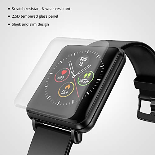 COLMI Smart Watch Full Touchscreen Smartwatch for Women Men, IP68 Waterproof Fitness Tracker Compatible with iPhone Andriod, Bluetooth Pedometer, Heart Rate and Blood Pressure Monitor