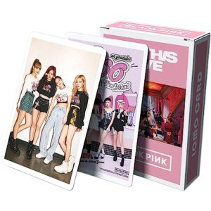 kpopbp kpop 54pcs black pink lomo cards merchandise kill this love photocard set gifts for blink daughter