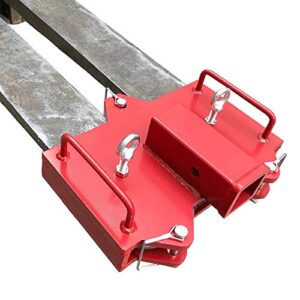 hydraker 2" forklift trailer hitch receiver ball hitch attachments fit for dual pallet forks