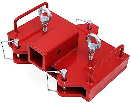 Hydraker 2" Forklift Trailer Hitch Receiver Ball Hitch Attachments Fit for Dual Pallet Forks