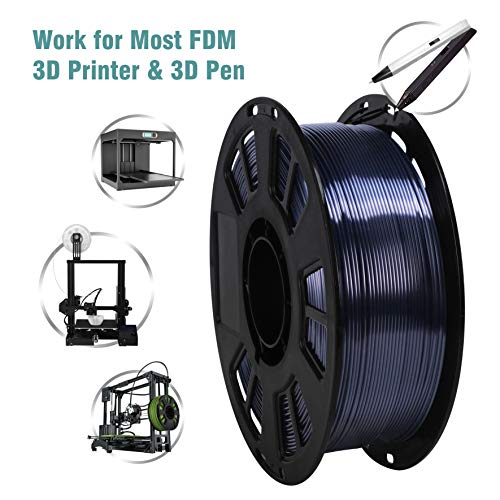 DO3D Silk Metallic Black Gold 1.75mm PLA 3D Printer Filament, 1kg Spool (2.2lbs) 3D Printing Material,for Most FDM 3D Printer