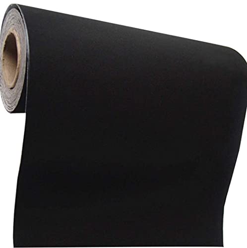 Self Adhesive Velvet Flocking Liner for Jewelry Drawer Craft Fabric Peel Stick15.8" x 158" (Black)