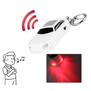 LED Anti-Lost Key Finder, Car-Shape LED Anti-Lost Key Finder Find Locator Keychain with Whistle Beep Sound Control