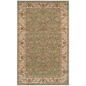 superior rochdale classic oriental-style indoor area rug with jute backing, 4' x 6', green