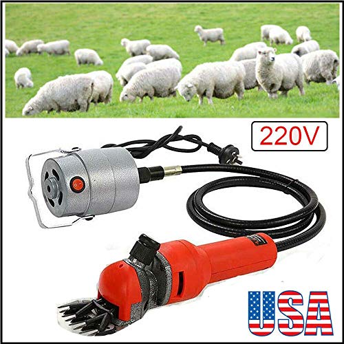 TOPCHANCES 220V 750W Electric Clippers Shears with Case for Sheep Goat Pet Animal Farm