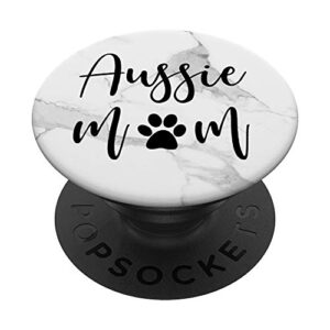 aussie mom, australian shepherd mom, aussie mom gifts popsockets popgrip: swappable grip for phones & tablets