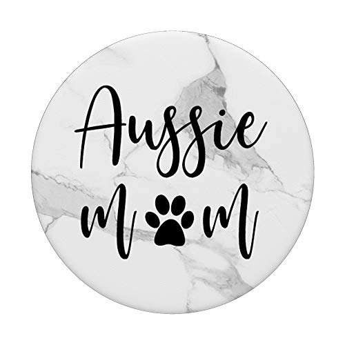 Aussie Mom, Australian Shepherd Mom, Aussie Mom gifts PopSockets PopGrip: Swappable Grip for Phones & Tablets