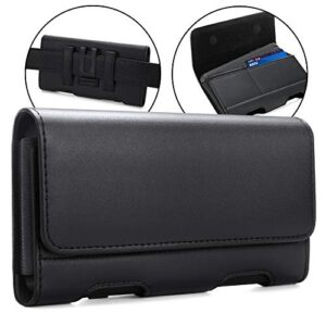 becplt galaxy s23 ultra s22 ultra 5g note 20 ultra 5g note 10+ plus 5g holster black leather carrying cell phone holder belt clip holster case pouch for galaxy a14 5g s21 ultra 5g note 20 9 8 a71 5g