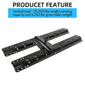 5th Wheel Gooseneck Hitch Trailer Towing Multi-Fit in-Bed Fixed Offset Ball 25K