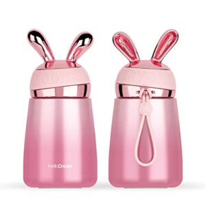 ainaan double stainless steel vacuum girl thermos coffee cup durable leakproof bpa free travel office school （pink