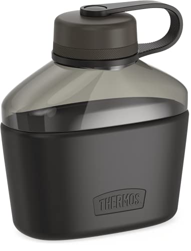 ALTA SERIES BY THERMOS Plastic Canteen Bottle 32 Ounce, Espresso Black