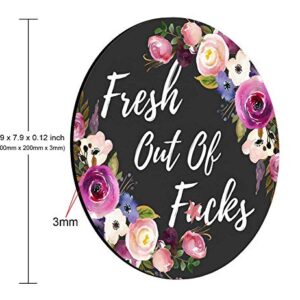 Smooffly Fresh Out of f CKS Round Mouse pad,Funny Circular Mousepad,Mousepads,Desk Accessory,Cute Circular Mouse Pads Size 7.9 x 7.9 x 0.12 Inch