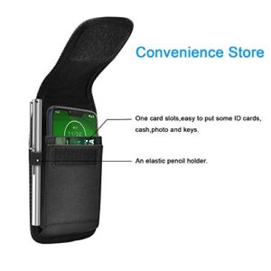 Tiflook Belt Holster for Moto G Stylus G Pure G Power G Play G Fast G7 G6 E E6 Z4 Z3 One 5G Ace Edge Plus Nylon Phone Pouch Belt Holder Carrying Case with Belt Clip Loop Card Slots, Black