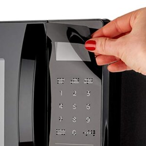 Braille Keypad Overlay for Amazon Basics Microwave