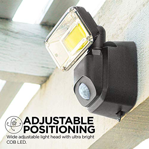 Home Zone Security Battery Powered Motion Sensor Light - Wall Mountable LED Light with No Wiring Required (2-Pack)