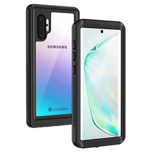 lanhiem galaxy note 10 case, built-in screen protector [compatible with fingerprint id], ip68 waterproof dustproof shockproof full body sealed underwater protective cover for samsung galaxy note 10