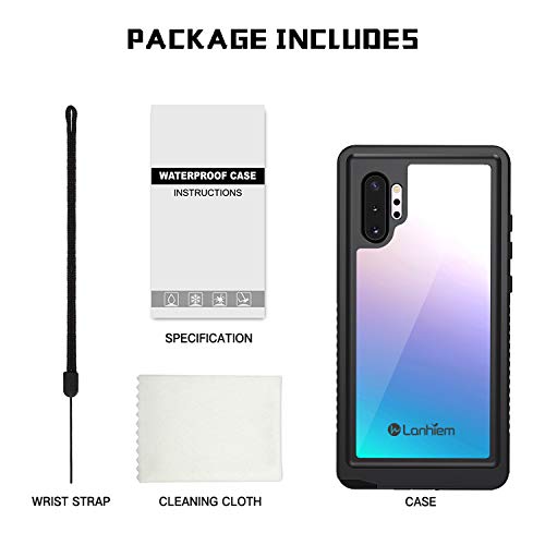 Lanhiem Galaxy Note 10 Case, Built-in Screen Protector [Compatible with Fingerprint ID], IP68 Waterproof Dustproof Shockproof Full Body Sealed Underwater Protective Cover for Samsung Galaxy Note 10