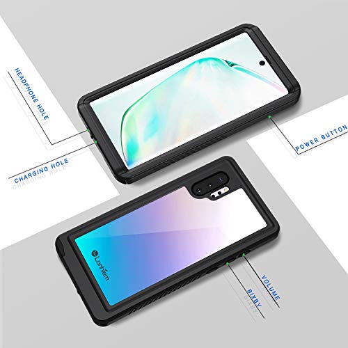 Lanhiem Galaxy Note 10 Case, Built-in Screen Protector [Compatible with Fingerprint ID], IP68 Waterproof Dustproof Shockproof Full Body Sealed Underwater Protective Cover for Samsung Galaxy Note 10