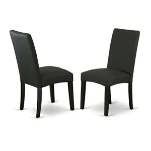 East West Furniture WEDR7-BLK-24 Dining Set