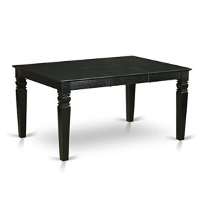 East West Furniture WEDR7-BLK-24 Dining Set